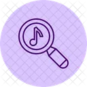 Search Music Magnifier Icon