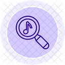 Search Music Magnifier Icon