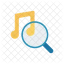 Music Search Magnifier Icon