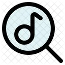 Search Music Music Note Magnifier Icon