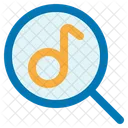 Search Music Music Note Magnifier Icon