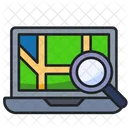 Search Online Map  Icon