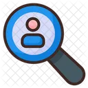 Search People Search Customer User Monitoring Icon