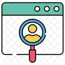 Search Person Search Profile Headhunting Icône