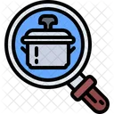 Search Magnifier Pot Icon
