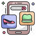 Search Product Search Accessories Mobile Shopping Icon