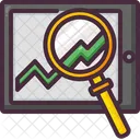 Search Profit Trading Magnifying Glass Icon