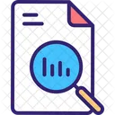 Search Report Search Data Report Analysis Icon