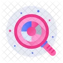 Search Report Search Pie Chart Data Analysis Icon