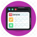 Web Domain Web Search Website Browsing Icon