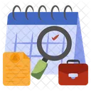 Search Schedule Search Appointment Schedule Analysis Icon