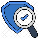Search Shield Search Security Shield Analysis Icon