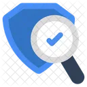 Search Shield Search Security Shield Analysis Icon