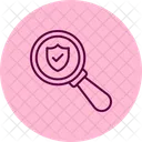 Shield Search Magnifier Icon