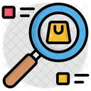 Search Shopping Tote Jute Icon