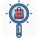 Kartboard Find Search Shopping Bag Icon