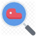 Search Steak Fine Meat Find Steak Icon