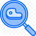 Search Steak Fine Meat Find Steak Icon