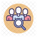 Search Team Schedule Group Cooperation Icon