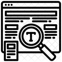 Search Text  Icon