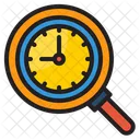Search Time Search Magnifly Glass Icon