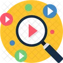 Search Video Magnifier Icon