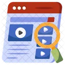 Search Video Find Video Video Analysis Icon