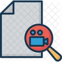 Search Video Video Marketing Magnifier Icon