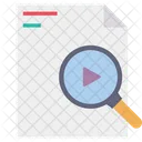 Search Video File Find Video File Video File Icon