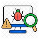 Search Virus Find Virus Look Virus Icon