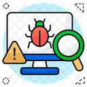 Search Virus Find Virus Look Virus Icon