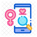 Love Female Search Icon
