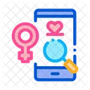 Love Female Search Icon