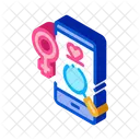 Female Love Search Icon