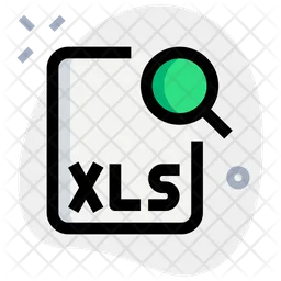 Search Xls File  Icon