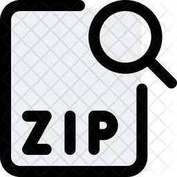 Search Zip File  Icon