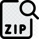 Search Zip File Search File Search Document Icon