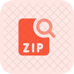 Search Zip File  Icon