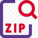 Search Zip File  Icon