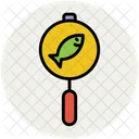 Searching Fish Magnifier Icon