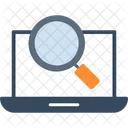 Searching Laptop Magnifier Icon