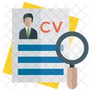 Searching Candidate Finding Human Resource Icon