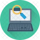 Searching Magnifier Laptop Icon