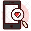 Search Love Mobile Icon