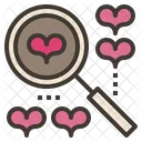 Searching Love Magnifier Icon