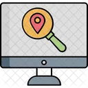 Searching Location Find Location Location Pointer Icon