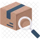 Searching Package Carton Icon