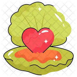 Seashell heart  Icon