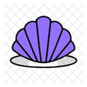 Seashell Summer Vacation Icon