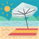 Seaside Beach Picnic Icon